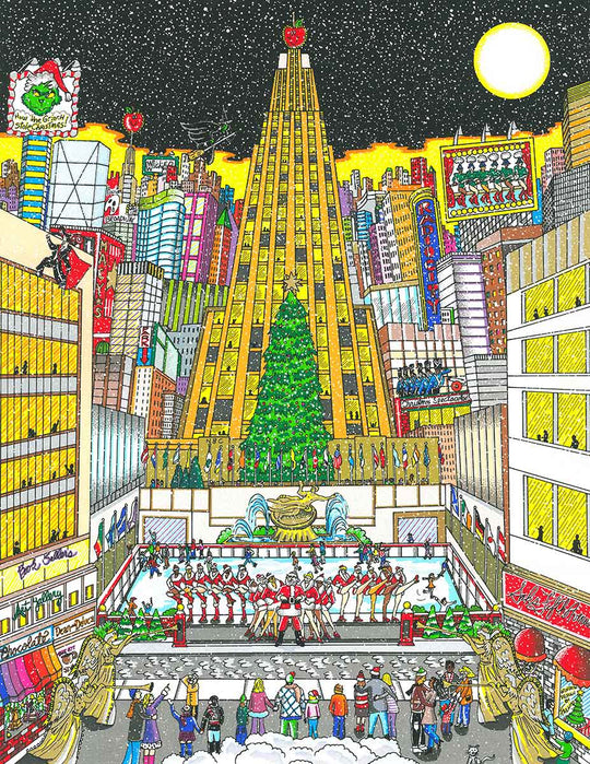 Charles Fazzino That Holiday Night in NYC 3D Limited Edition Silkscreen on Paper