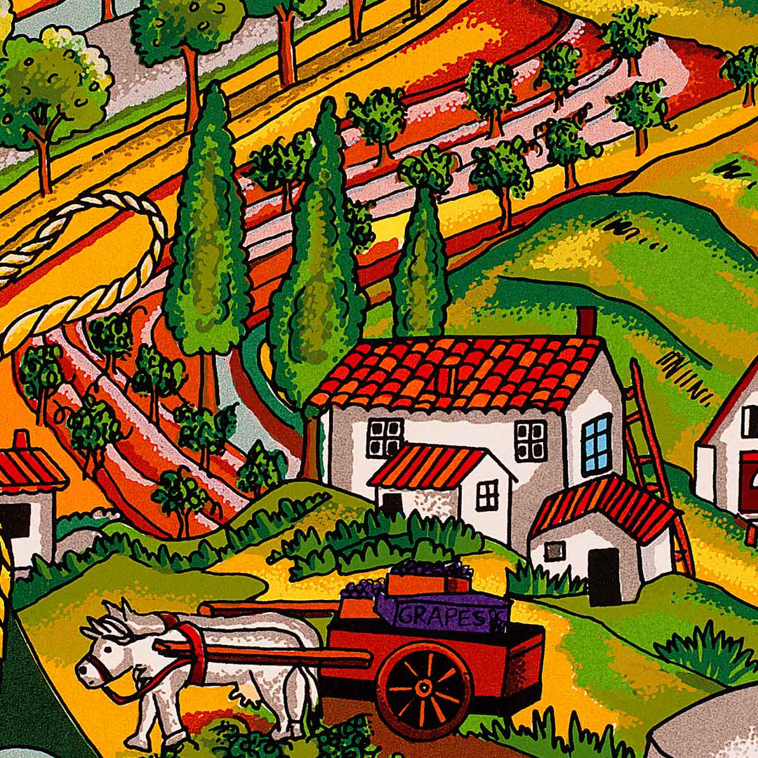 Charles Fazzino The Italy Suite: Tuscany 3D Limited Edition Silkscreen on Paper