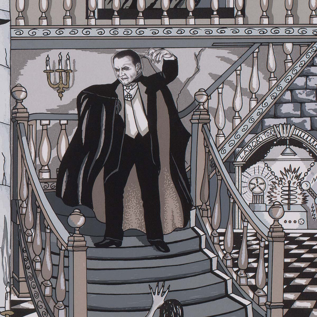 Charles Fazzino The Monsters of Universal Studios 3D Limited Edition Silkscreen on Paper