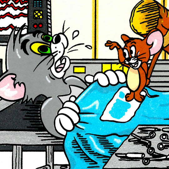 Charles Fazzino Tom & Jerry’s Surgical CATastrophe 3D Limited Edition Silkscreen on Paper