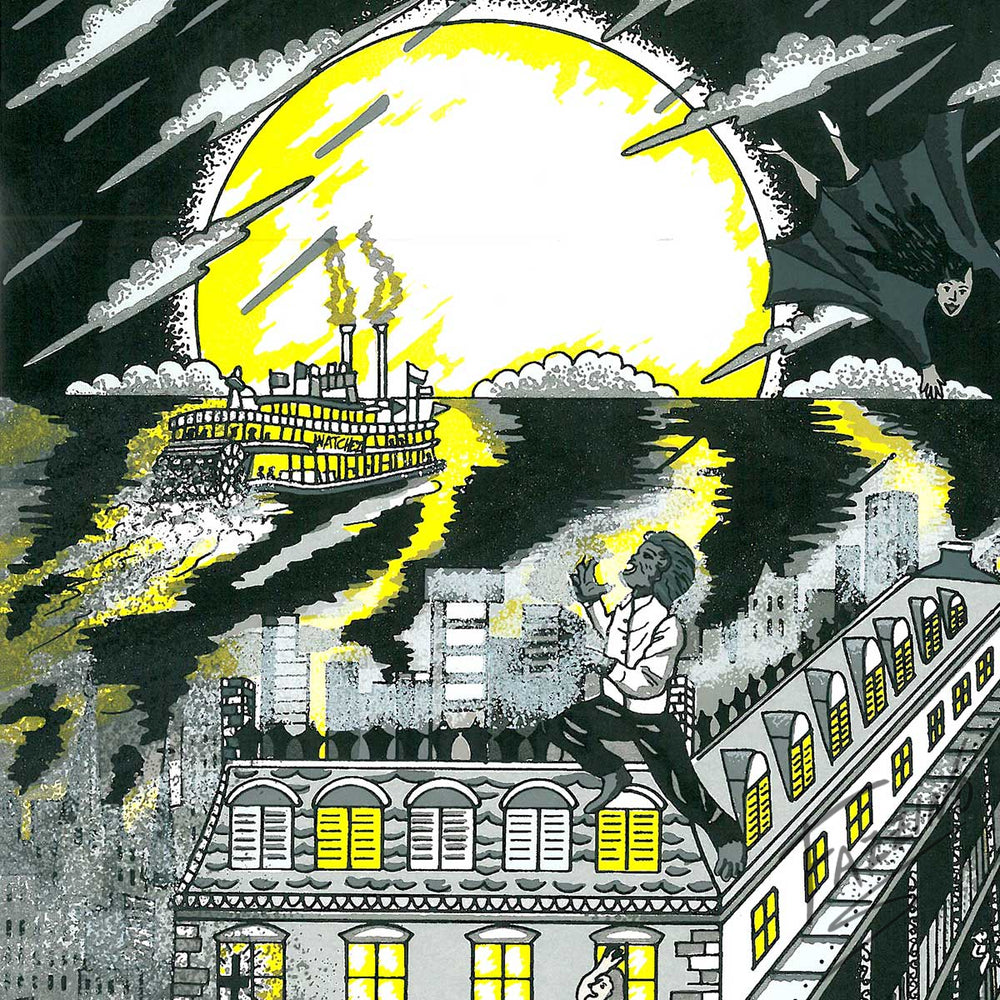 Charles Fazzino Vampires…The Twilight of New Orleans 3D Limited Edition Silkscreen on Paper