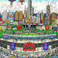 Charles Fazzino "Wrigley Field Home of the Cubbies" 3D Limited Edition Mixed-Media on Paper