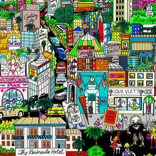 Charles Fazzino You’re Going to Hollywood 3D Limited Edition Silkscreen on Paper