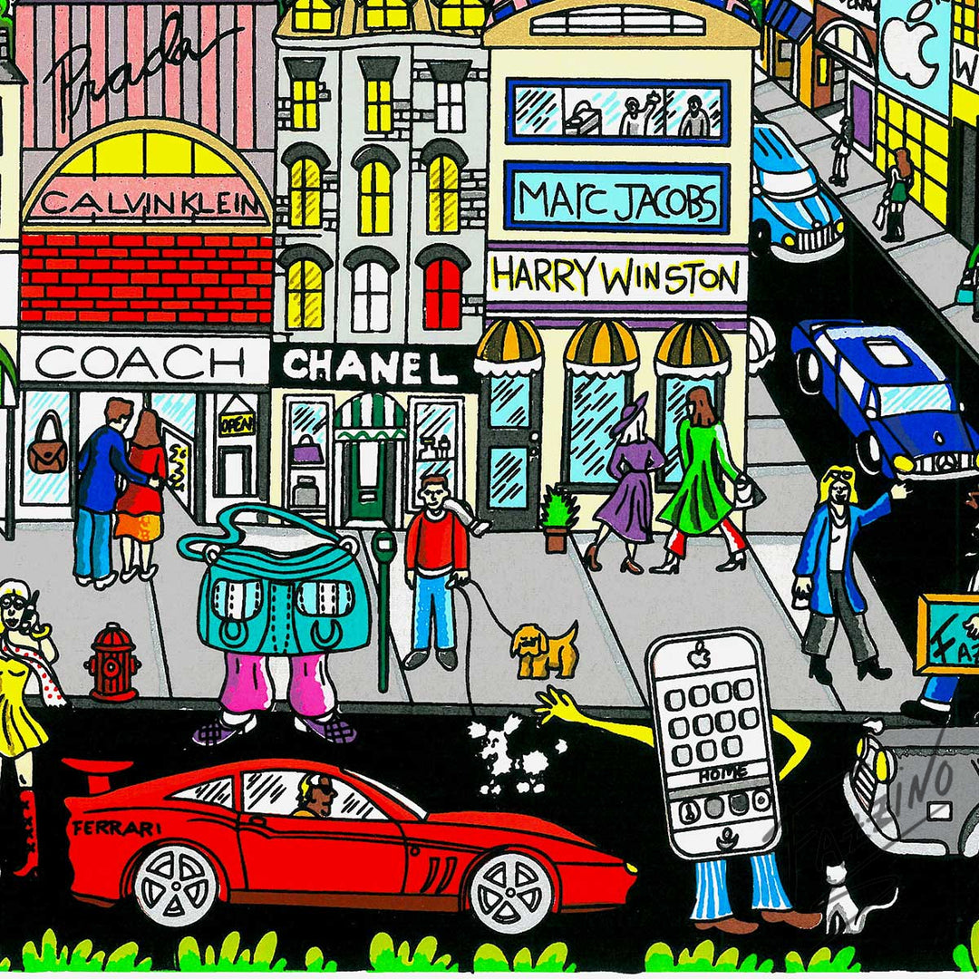 Charles Fazzino You’re Going to Hollywood 3D Limited Edition Silkscreen on Paper