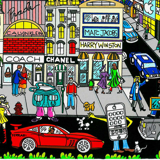 Charles Fazzino You’re Going to Hollywood 3D Limited Edition Silkscreen on Paper