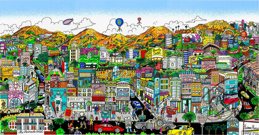 Charles Fazzino You’re Going to Hollywood 3D Limited Edition Silkscreen on Paper