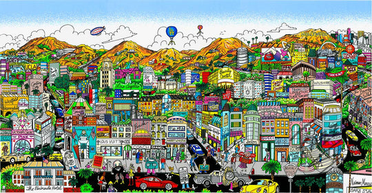 Charles Fazzino You’re Going to Hollywood 3D Limited Edition Silkscreen on Paper