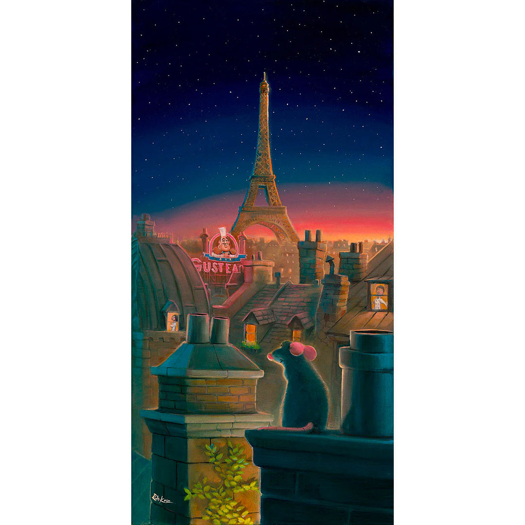 Rob Kaz Disney A Taste of Paris Limited Edition Canvas Giclee