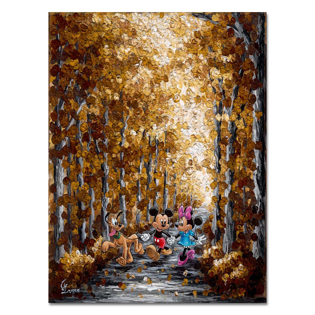 Jennifer Lanna Disney Autumn Path Limited Edition Canvas Giclee