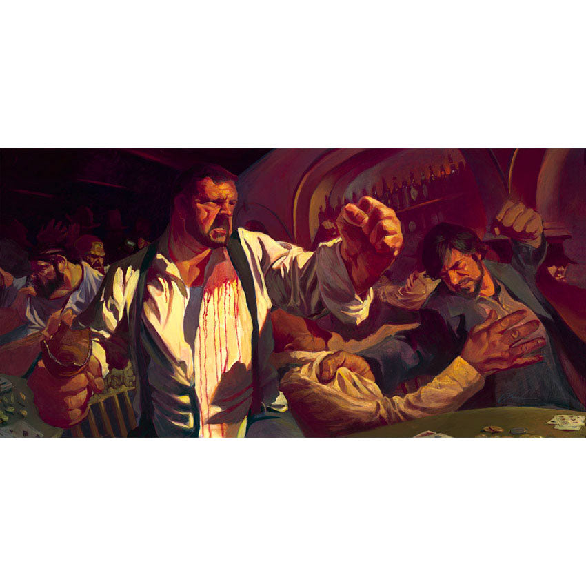 Gabe Leonard Bar Fight Limited Edition Canvas Giclee