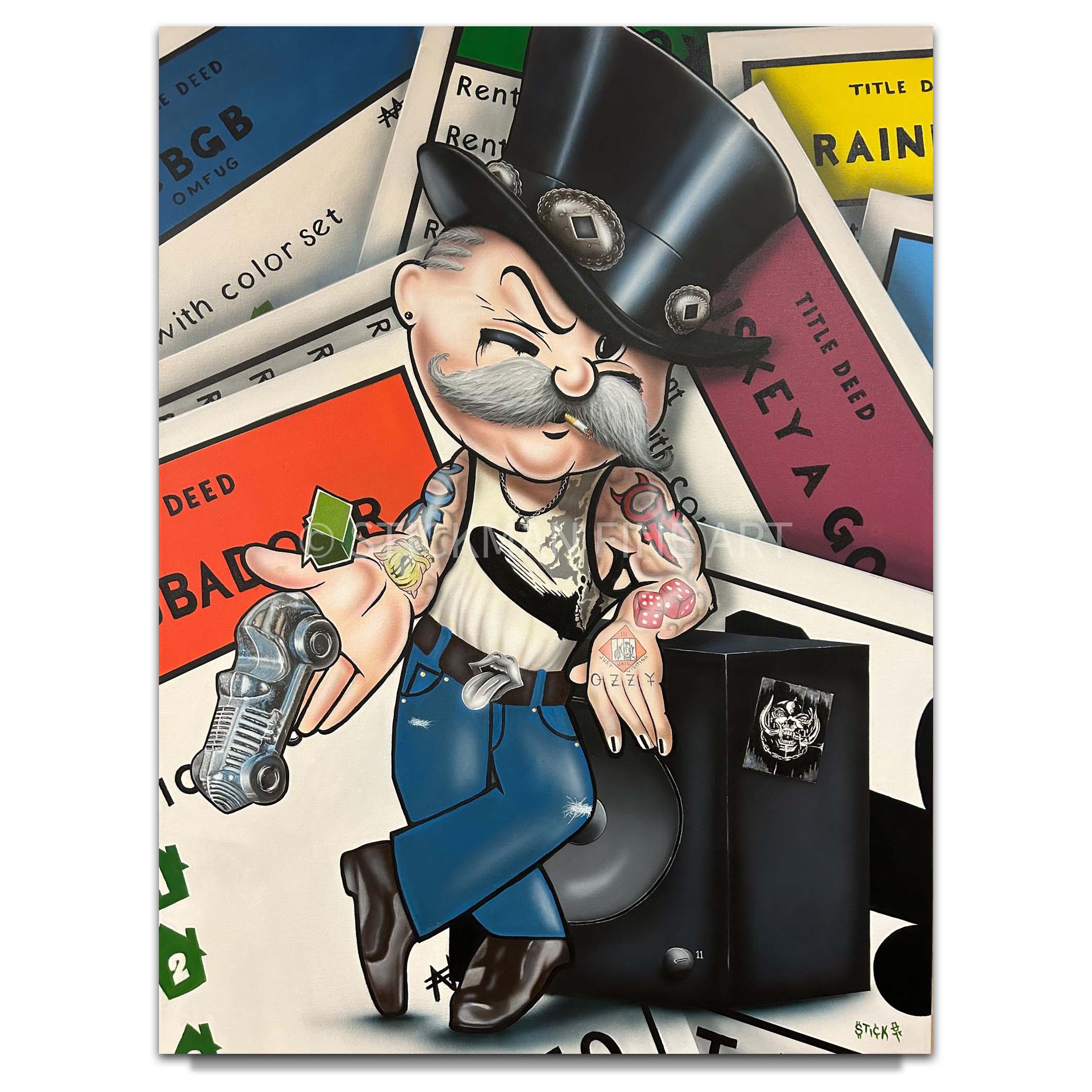 Stickman Boardwalk Empire (Monopoly) Limited Edition Giclee
