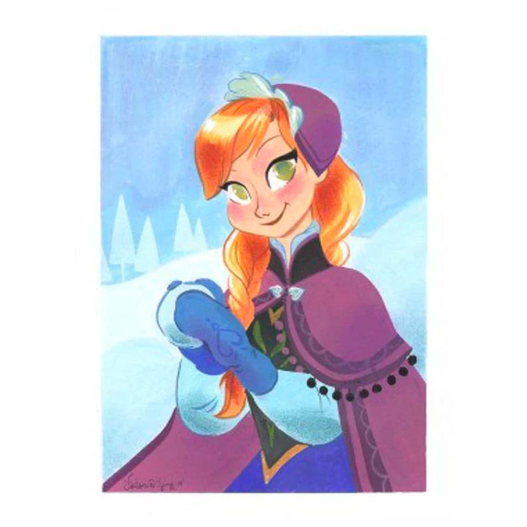 Victoria Ying Disney Build a Snowman Limited Edition Paper Giclee