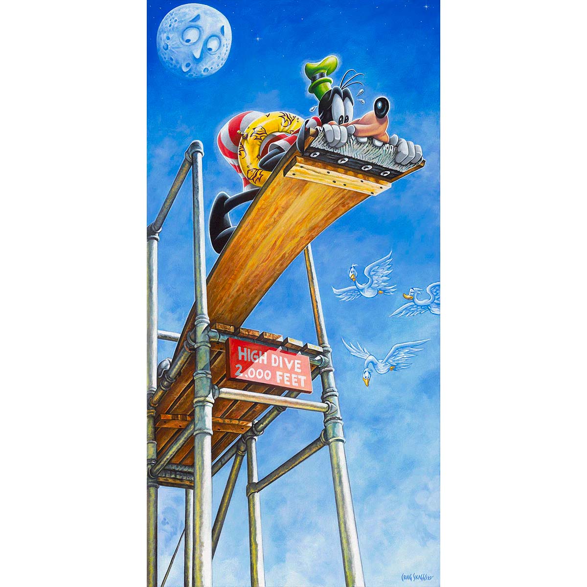 Craig Skaggs Disney "High Dive" Limited Edition Canvas Giclee