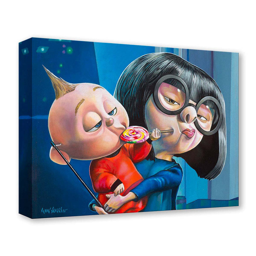 Craig Skaggs Disney Jack Jack and Edna Limited Edition Canvas Giclee