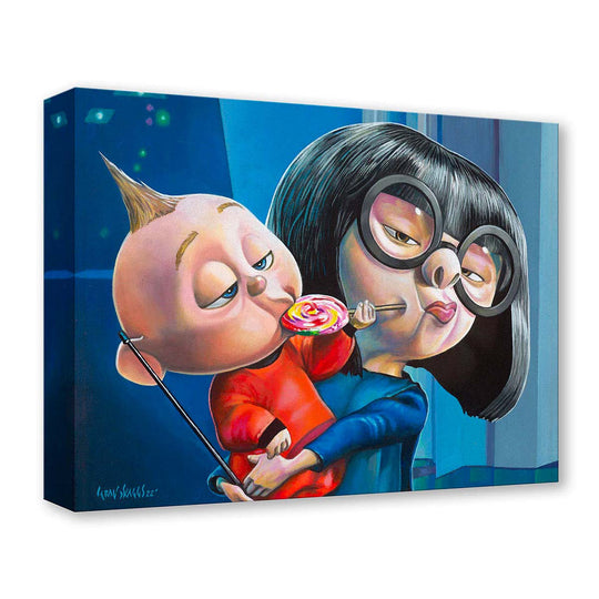 Craig Skaggs Disney Jack Jack and Edna Limited Edition Canvas Giclee