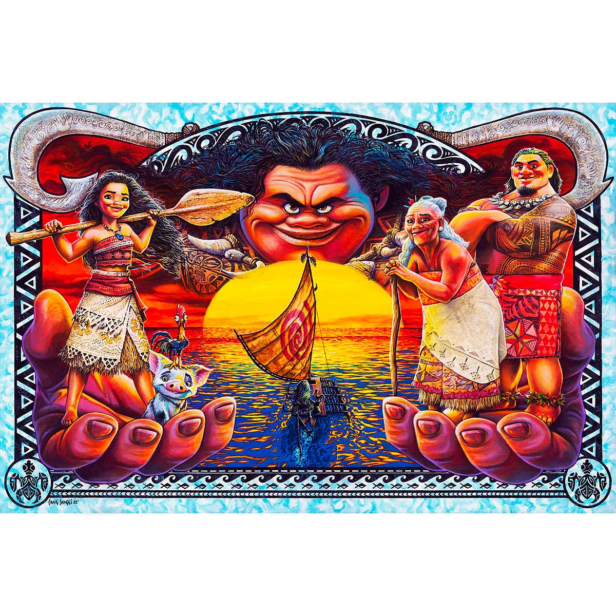 Craig Skaggs Disney "Journey to the Horizon" Limited Edition Canvas Giclee