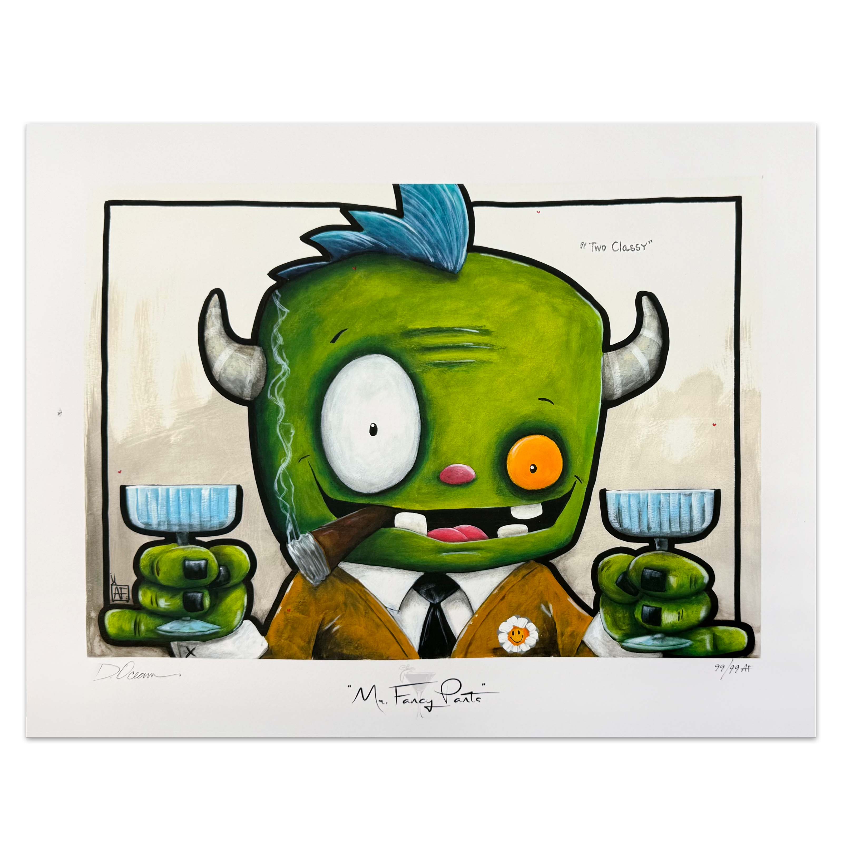 Two Classy Fabio Napoleoni Mr Fancy Pants art Artsy Fartsy Danny