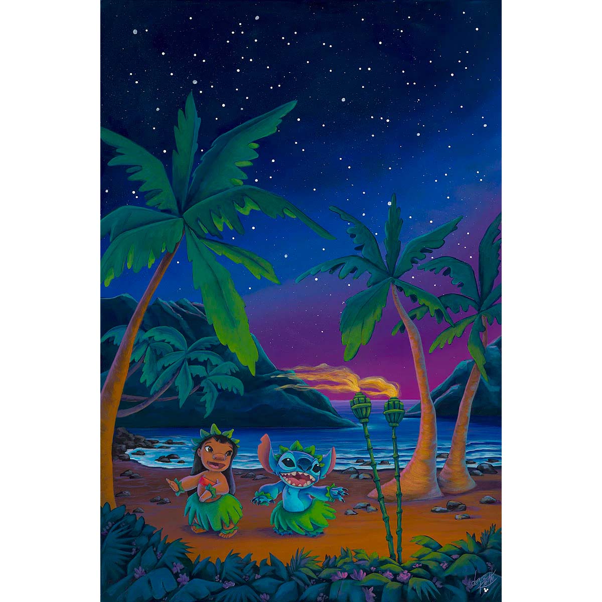 Denyse Klette Disney "Keiki Hula" Limited Edition Canvas Giclee