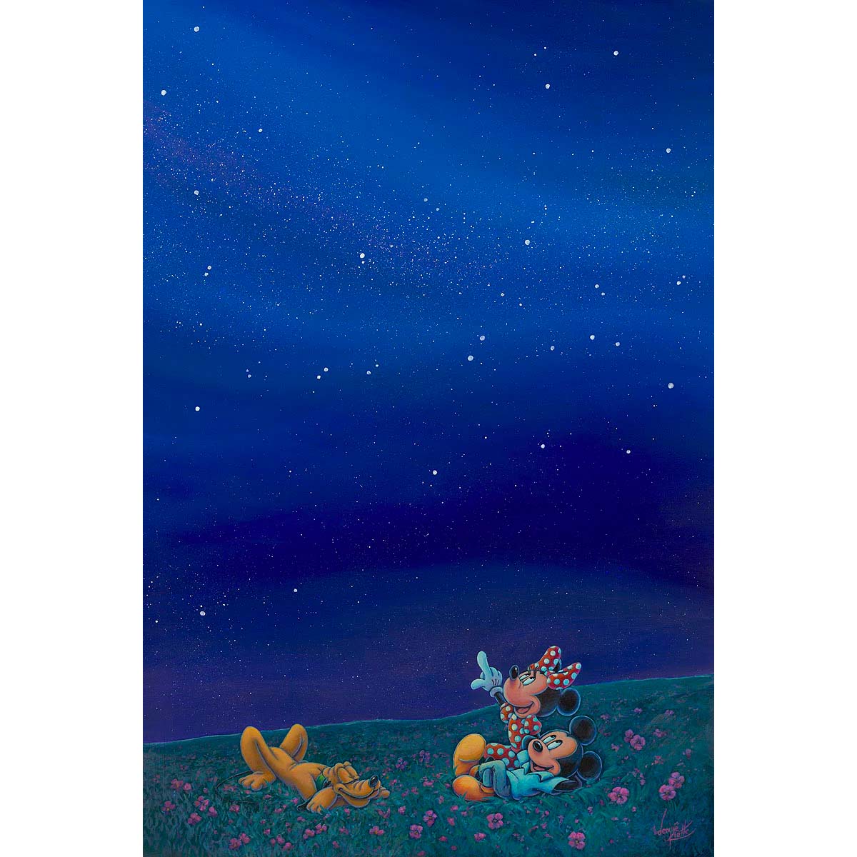 Denyse Klette Disney "Minnie's Milky Way" Limited Edition Canvas Giclee