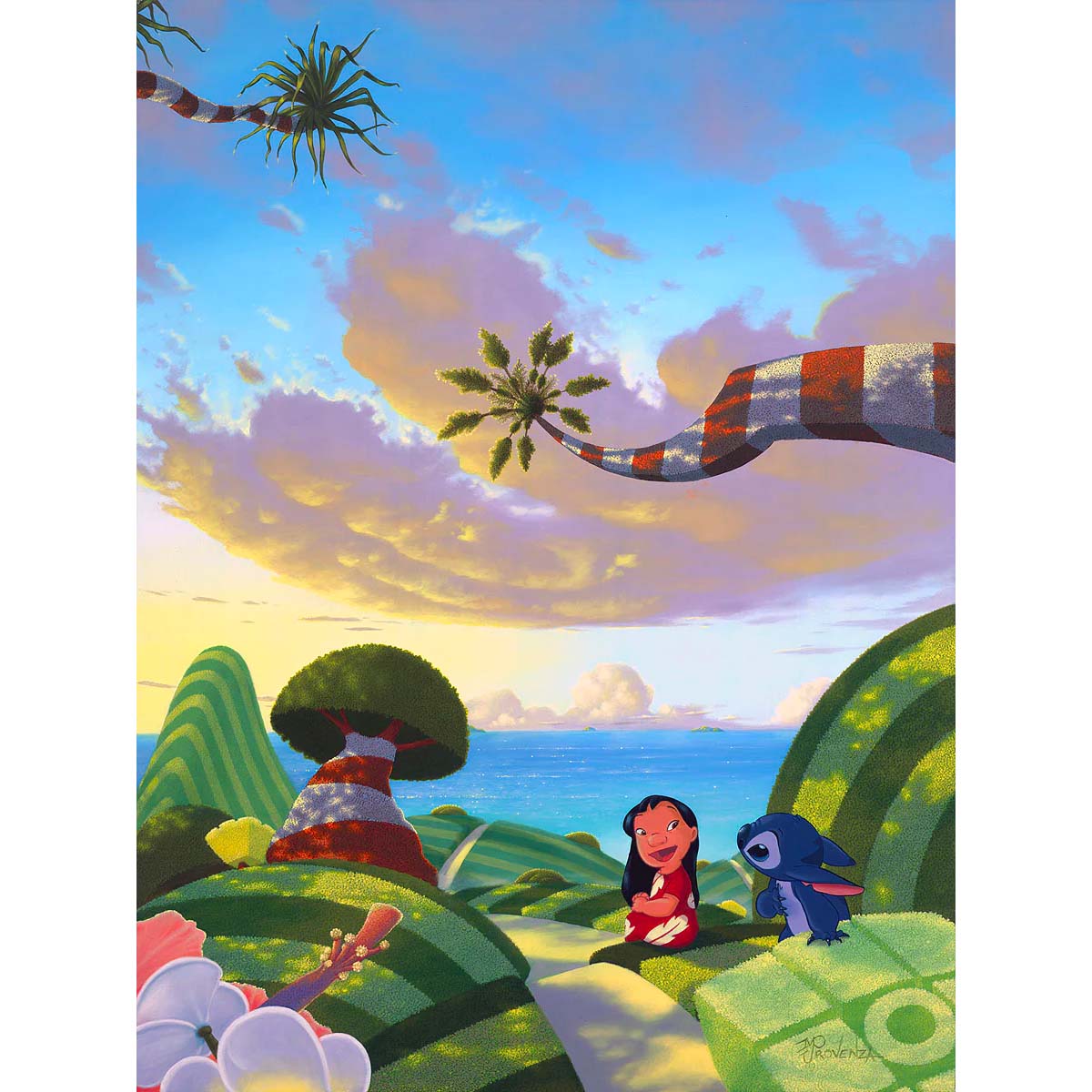 Michael Provenza Disney "A Tropical Idea" Limited Edition Canvas Giclee