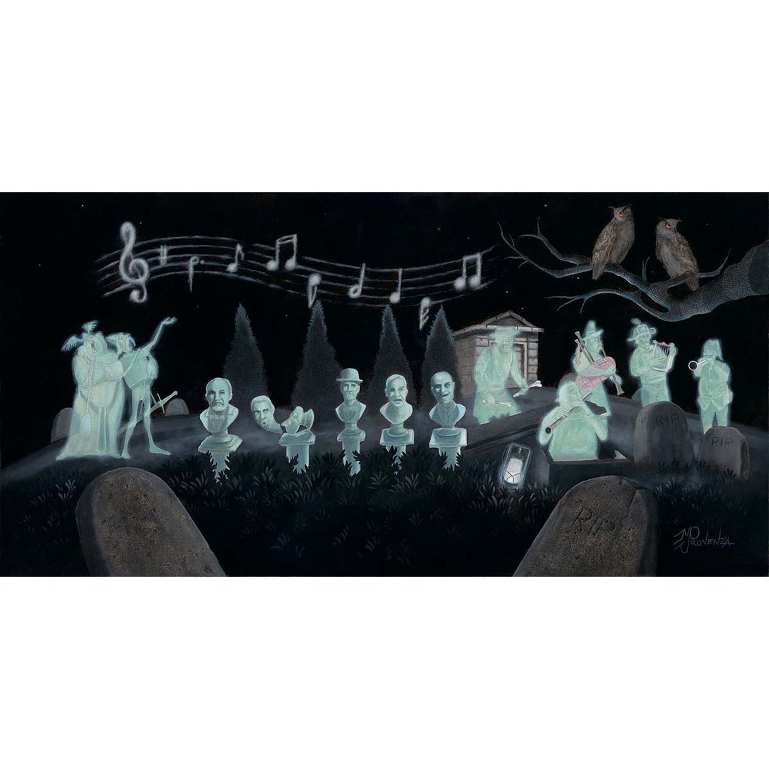 Michael Provenza Disney Graveyard Symphony Limited Edition Canvas Giclee