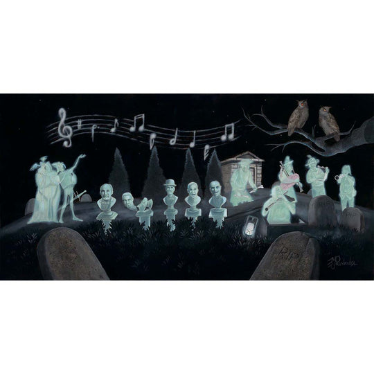 Michael Provenza Disney Graveyard Symphony Limited Edition Canvas Giclee