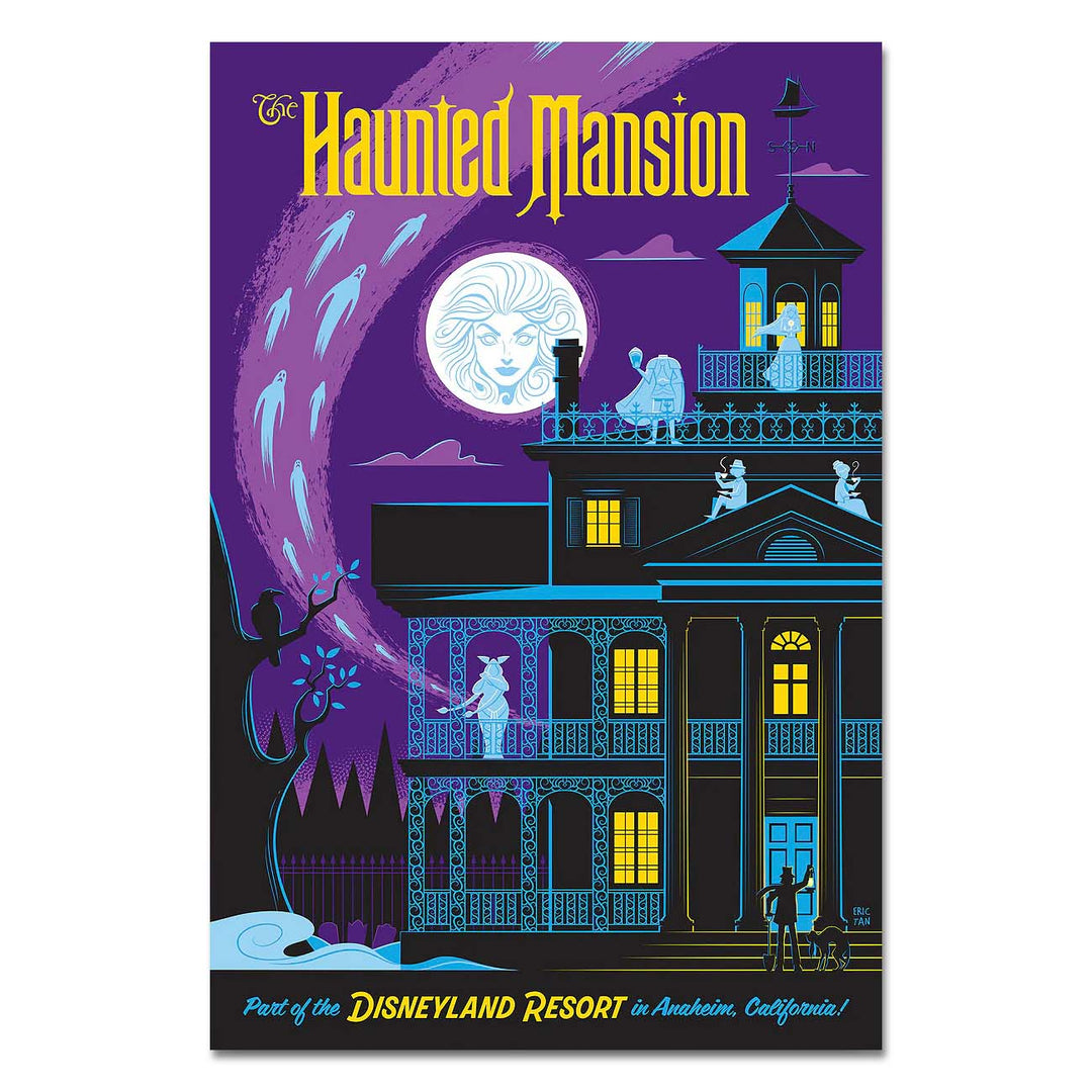 Eric Tan Disney Disneyland's Haunted Mansion Limited Edition Canvas Giclee