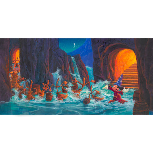 Michael Humphries Disney "Mickey's March of the Brooms" Limited Edition Canvas Giclee