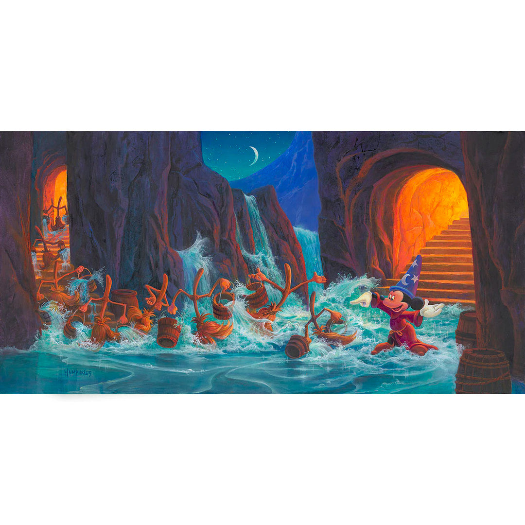 Michael Humphries Disney Mickey's March of the Brooms Limited Edition Canvas Giclee