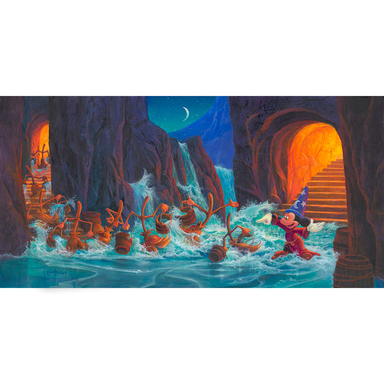 Michael Humphries Disney Mickey's March of the Brooms Limited Edition Canvas Giclee