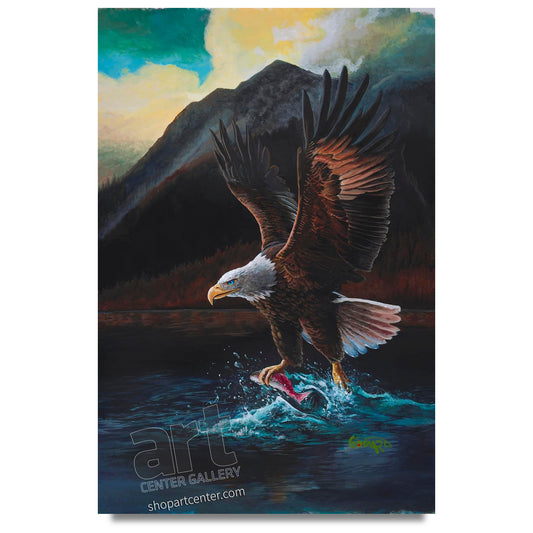 Michael Godard Eagle in Alaska Title TBD Limited Edition Canvas Giclee