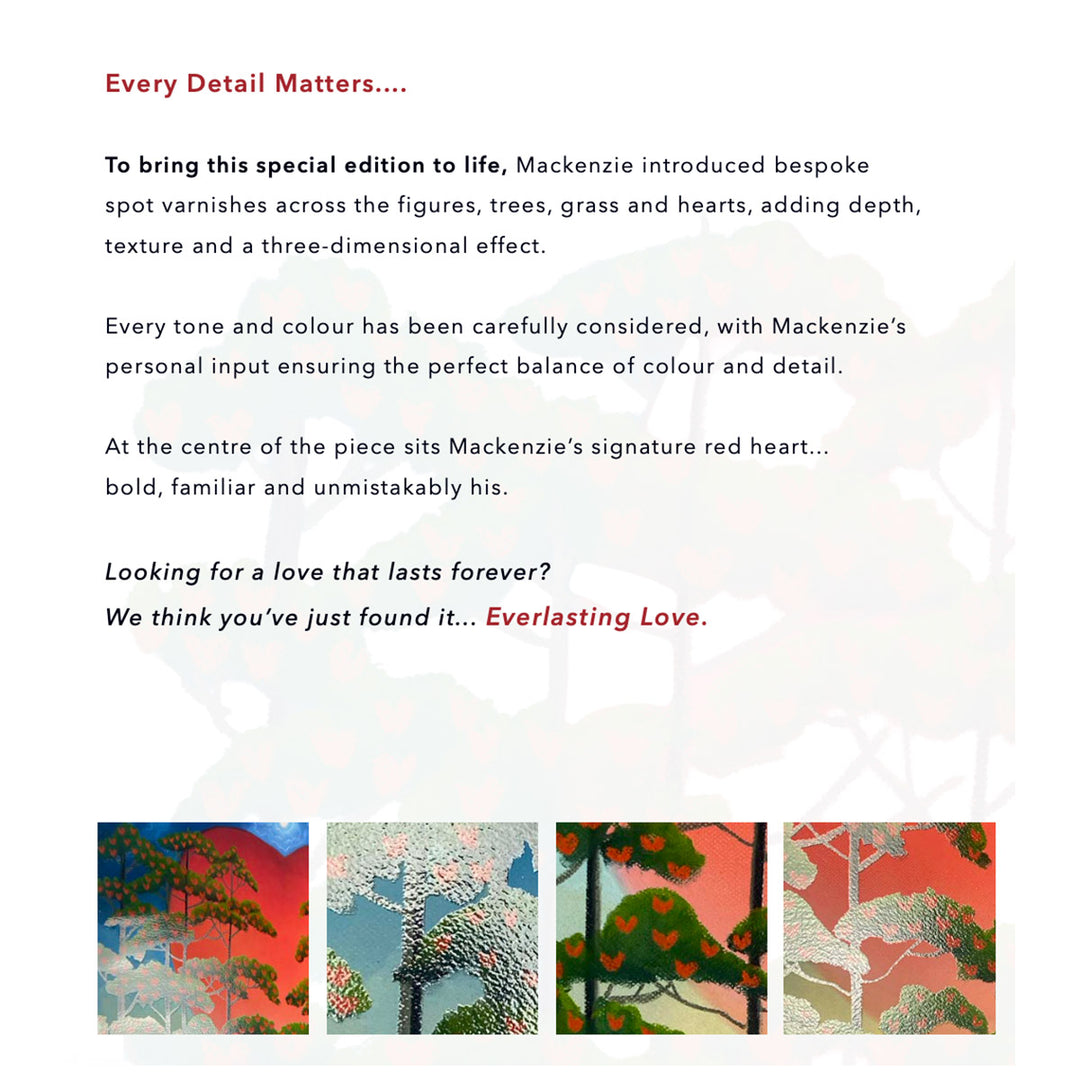 Everlasting Love by Mackenzie Thorpe spot varnish and heart details