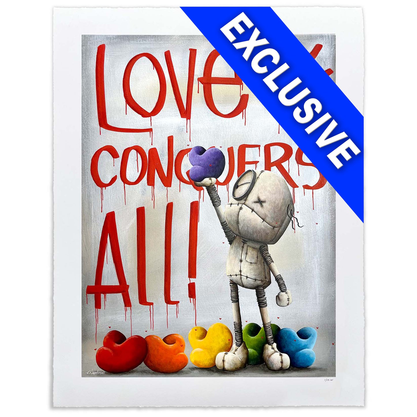 Fabio Napoleoni "Love Conquers All" Gallery Exclusive Limited Edition Paper Giclee