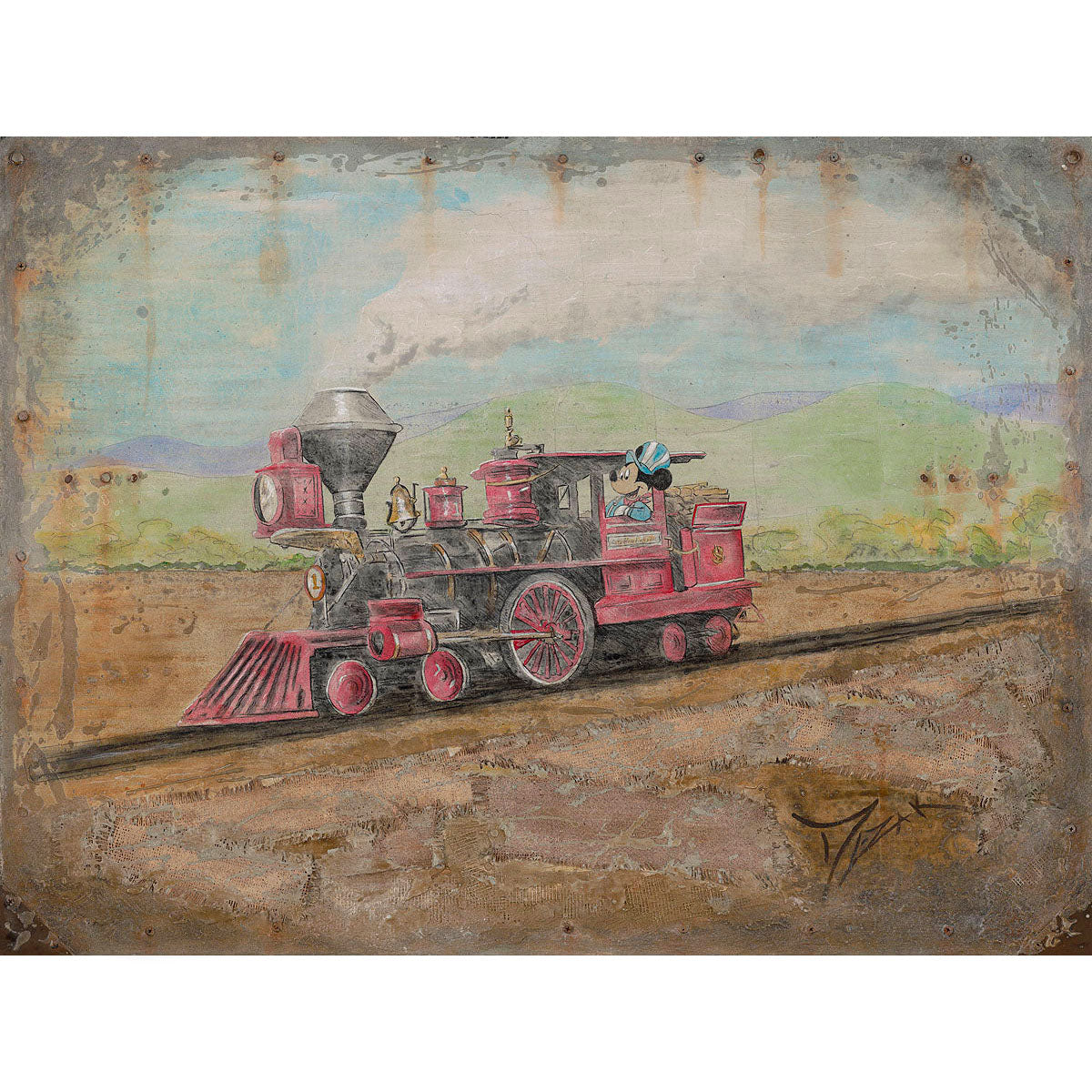 Trevor Mezak Disney "Exploring the Old West" Limited Edition Canvas Giclee