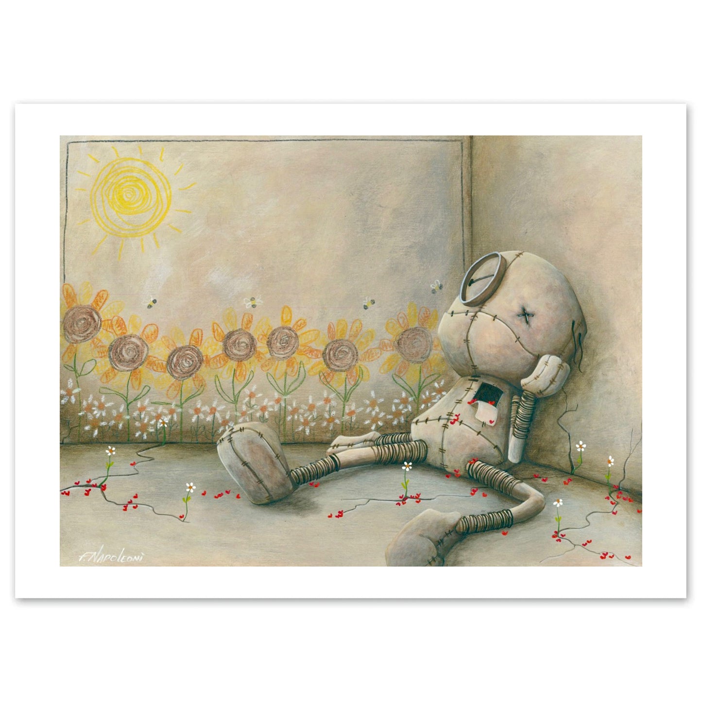 Fabio Napoleoni "From the Fractures Hope Rises" Limited Edition Paper Giclee