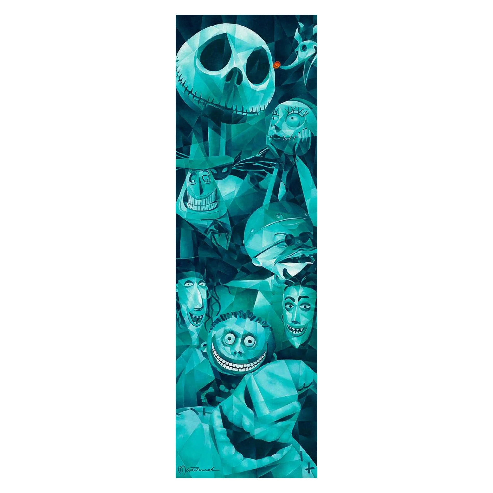 Tom Matousek Disney Faces of Halloween Town Limited Edition Canvas Giclee