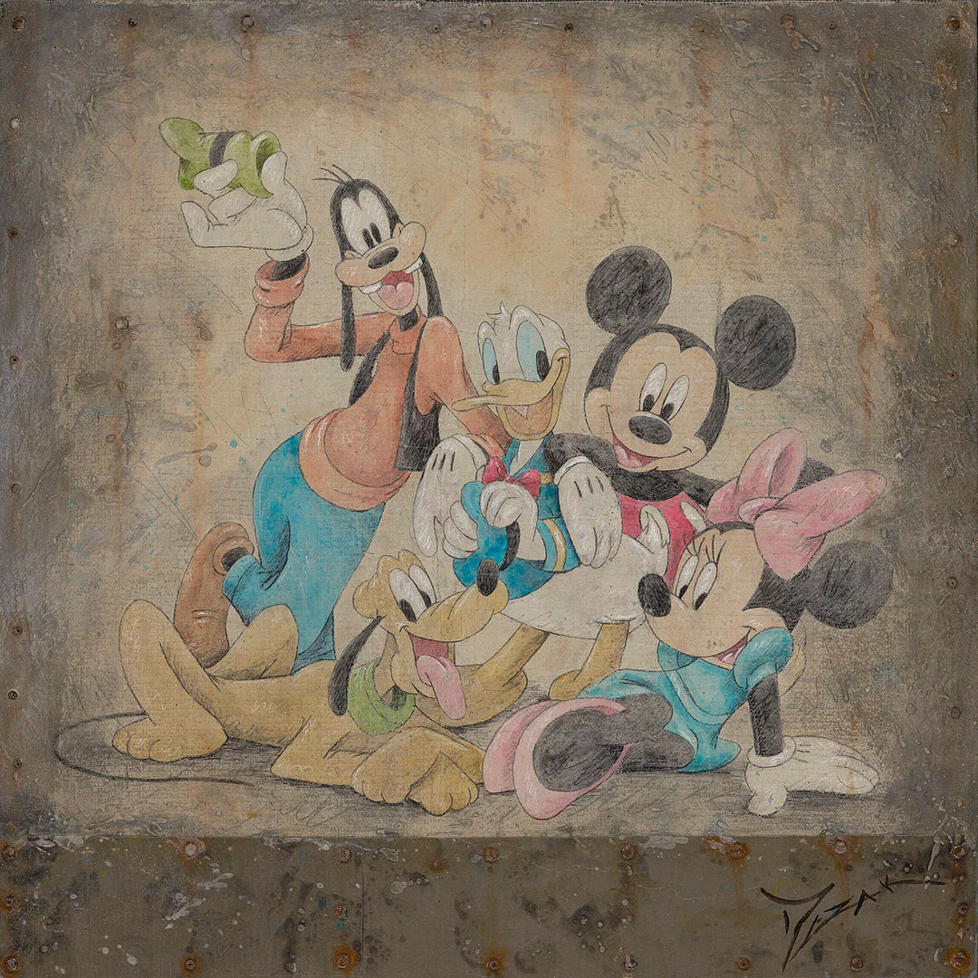 Trevor Mezak Disney Famous Pals Limited Edition Canvas Giclee
