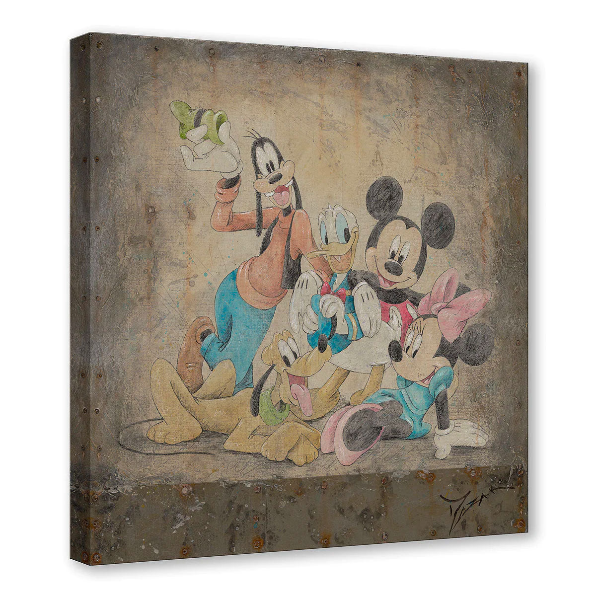 Trevor Mezak Disney Famous Pals Limited Edition Canvas Giclee