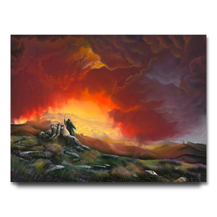 Mackenzie Thorpe From Moor to Coast Limited Edition Paper Giclee