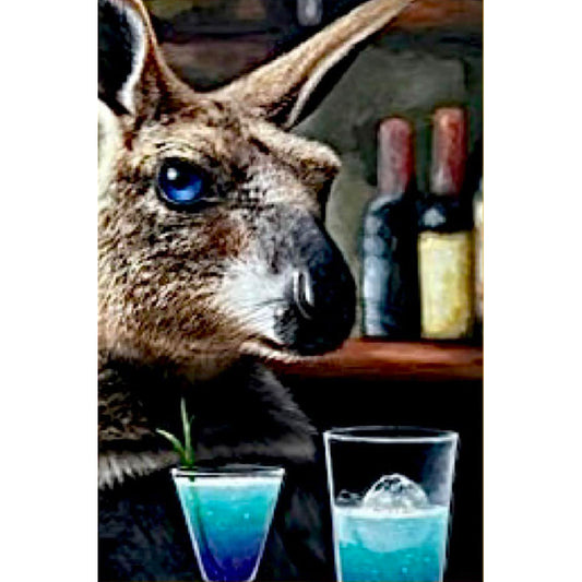 Michael Godard "Australian Kangaroo Title TBD" Limited Edition Canvas Giclee