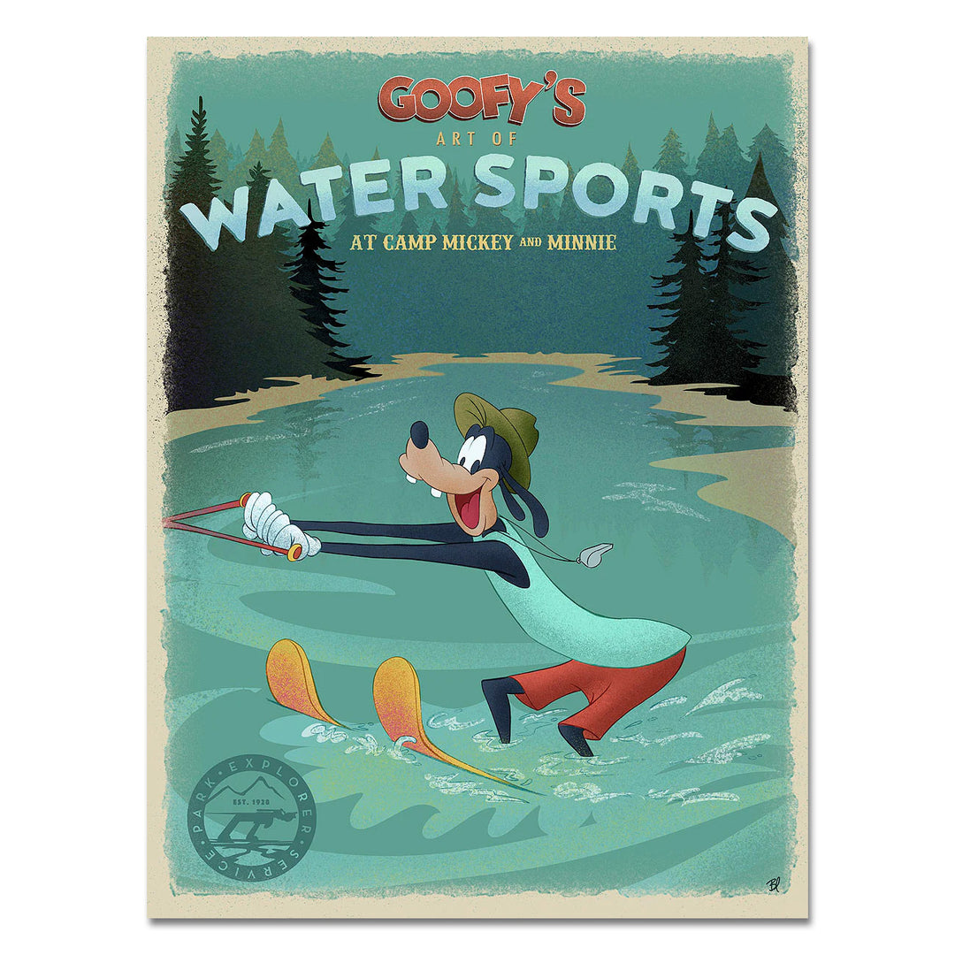 Bret Iwan Disney Goofy's Water Sports Limited Edition Canvas Giclee