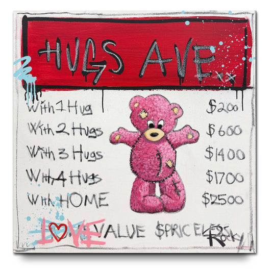 Rocky Asbury "Hugs Ave" Original Canvas