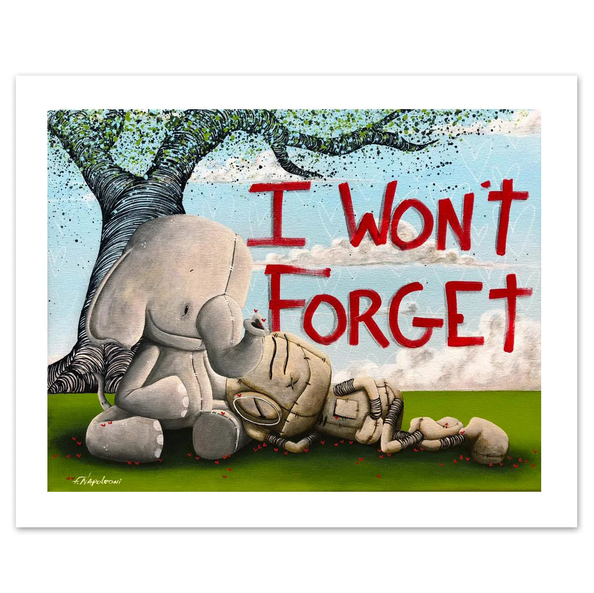 Fabio Napoleoni "I Won't Forget" Limited Edition Paper Giclee
