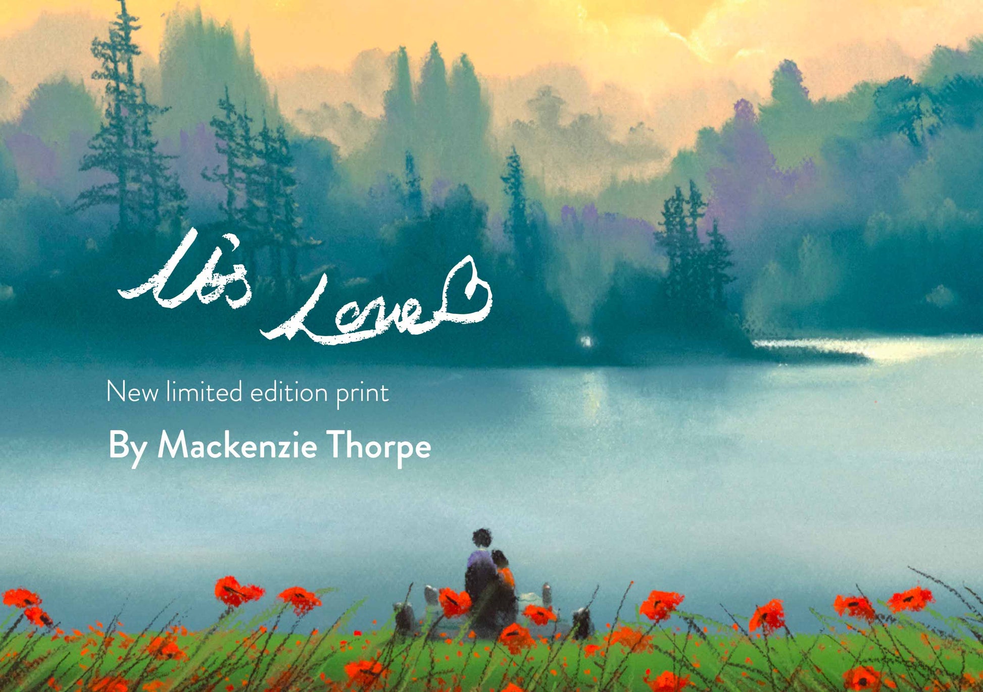 Mackenzie Thorpe "It's Love" Limited Edition Paper Giclee