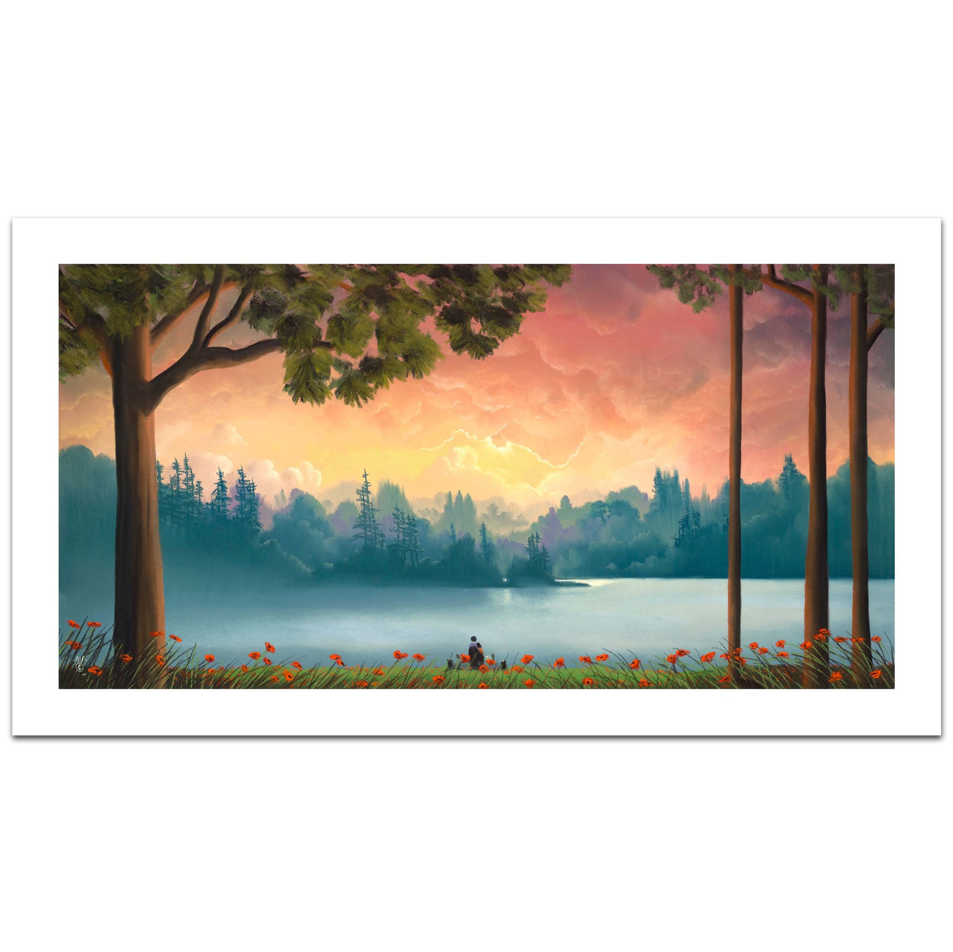 Mackenzie Thorpe "It's Love" Limited Edition Paper Giclee