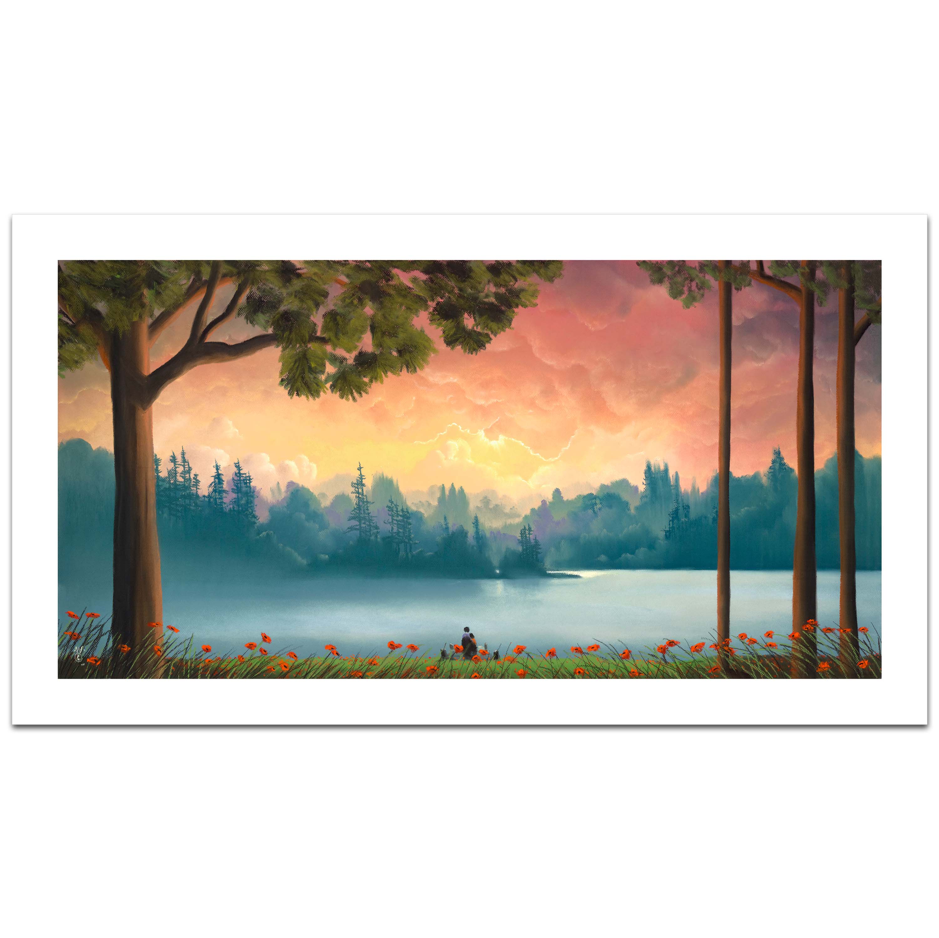 Mackenzie Thorpe It's Love Limited Edition Paper Giclee