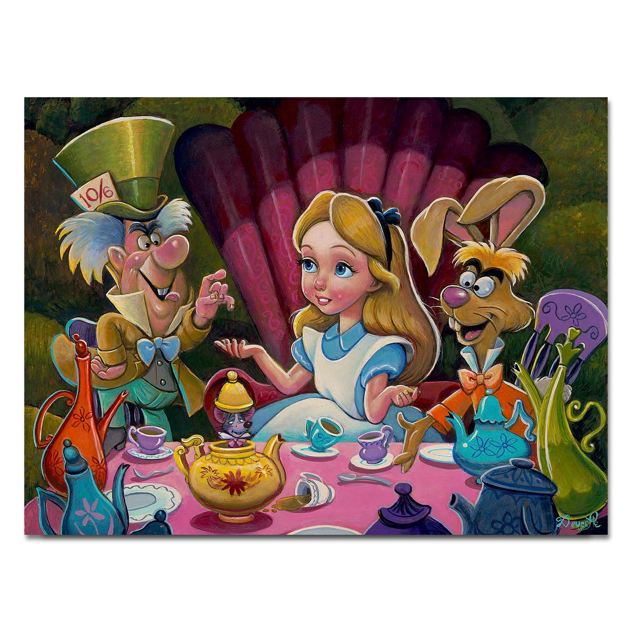Bob Doucette Disney It's Your UnBirthday Limited Edition Canvas Giclee