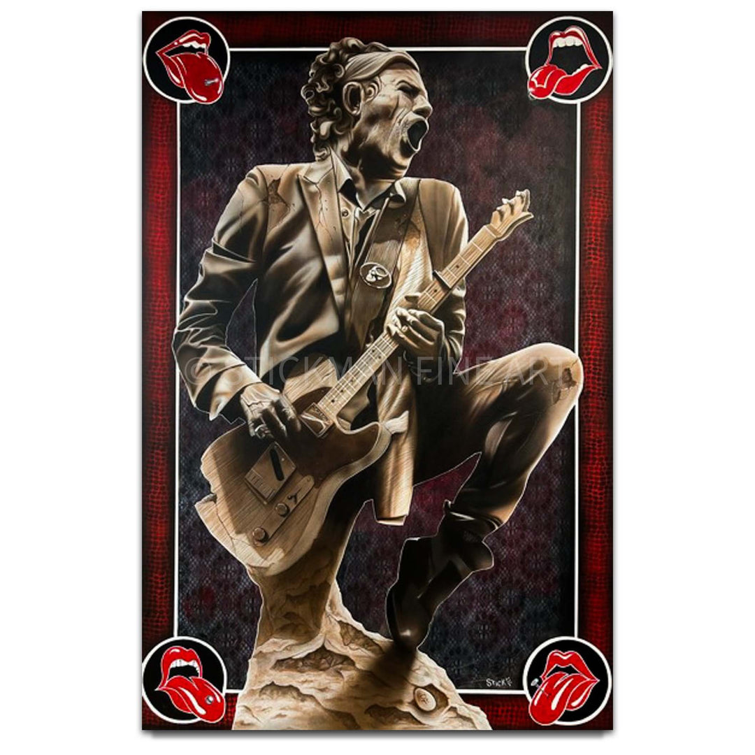 Stickman Jack Flash (Keith Richards) Limited Edition Giclee