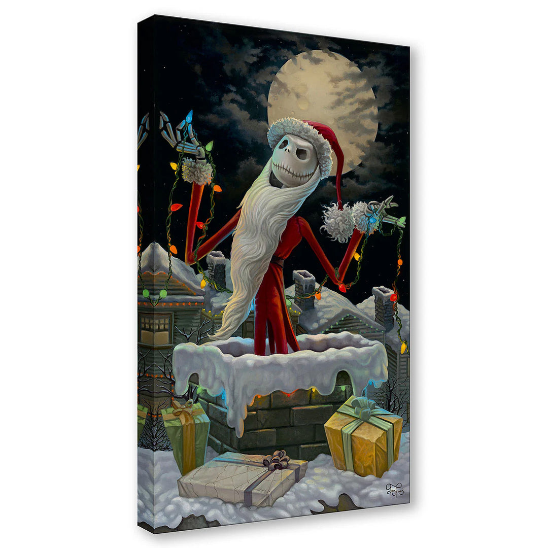 Jared Franco Disney Christmas Jack Limited Edition Canvas Giclee