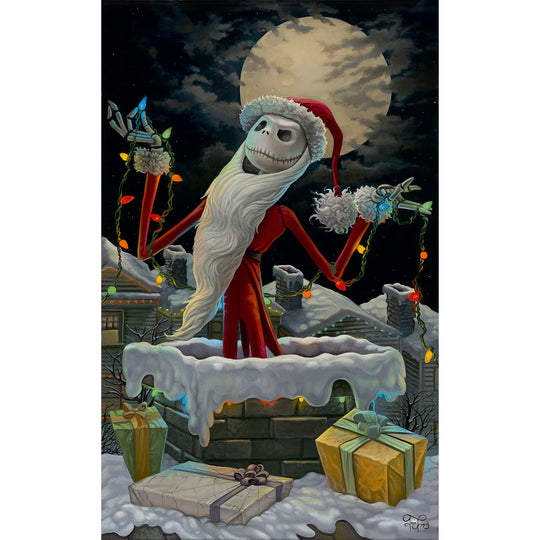 Jared Franco Disney Christmas Jack Limited Edition Canvas Giclee